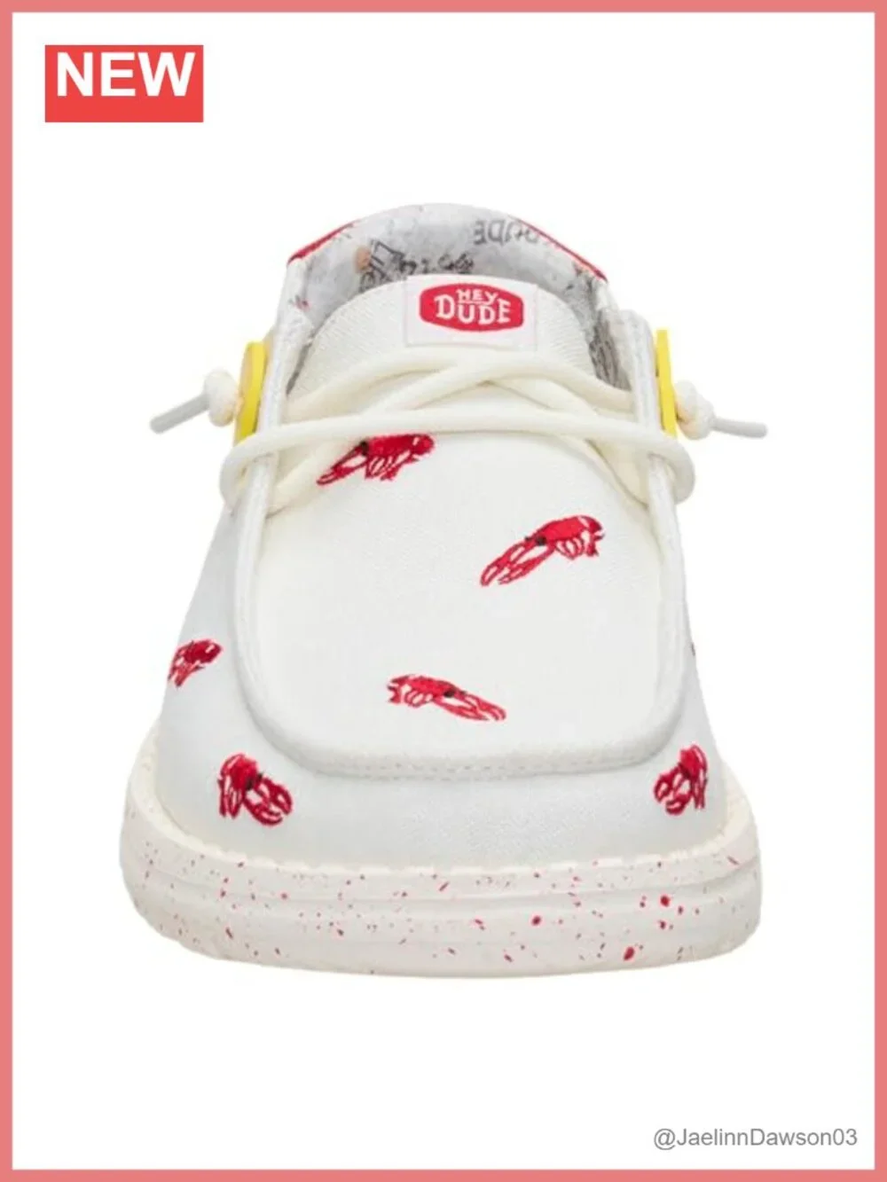 Women's Embroidered Crawfish Slip On Loafer - Lightweight Textile